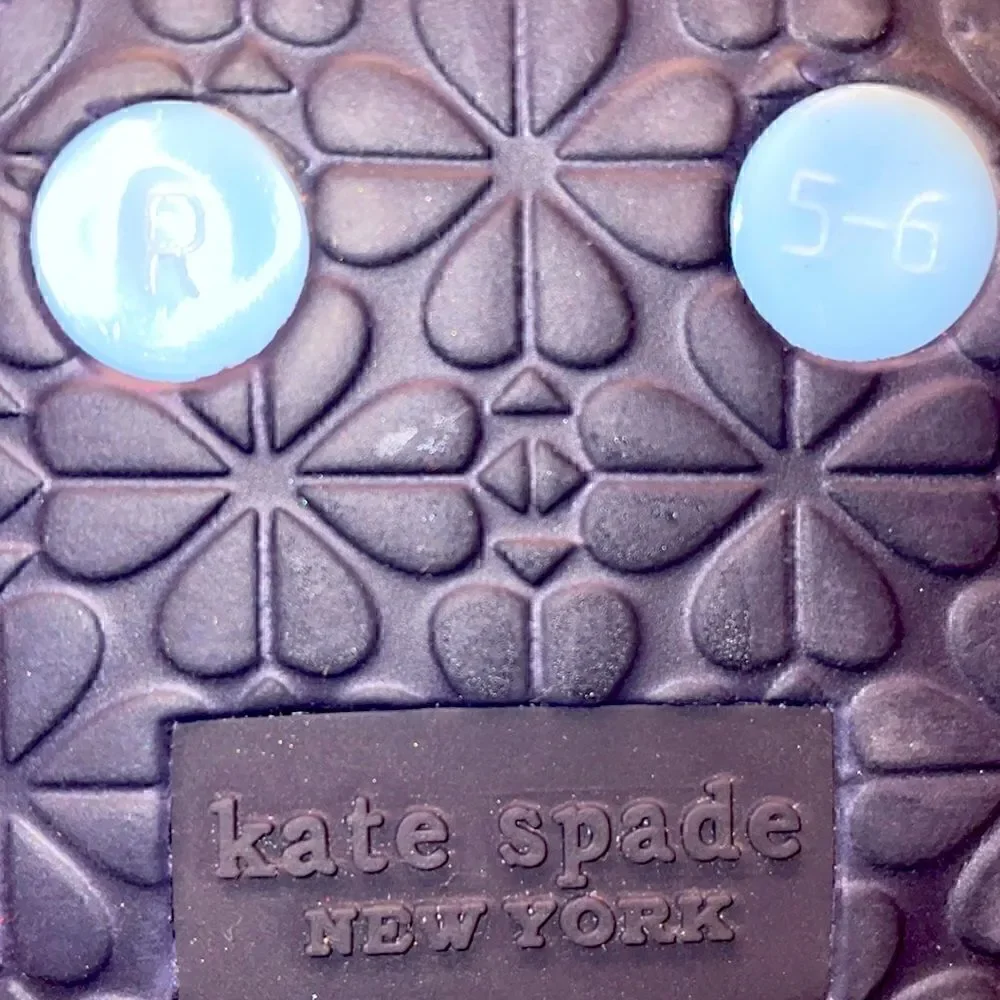 Kate Spade New York flyaway flip flops size 5-6 Light Blue Strap - Picture 5 of 5